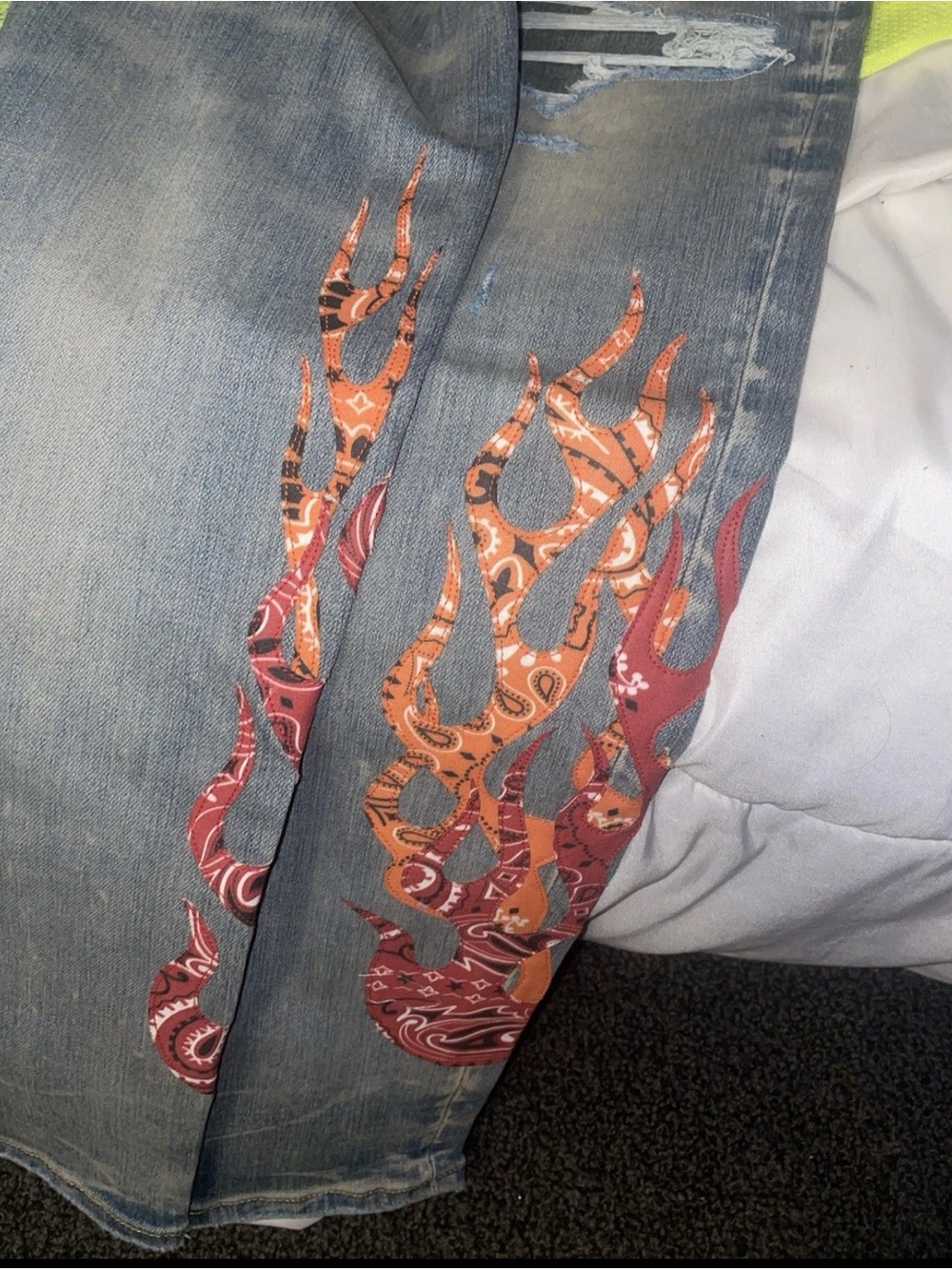 Amiri flame men jeans